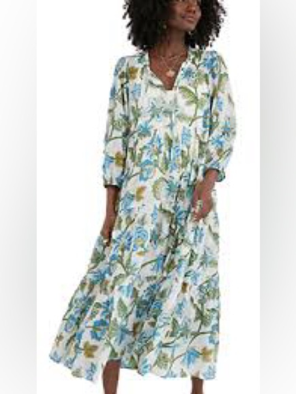 Tuckernuck Sea Glass Chintz Salty Paloma Caftan